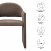 Talia Upholstered Fabric Dining Armchair