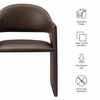 Talia Vegan Leather Dining Armchair