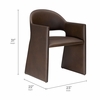 Talia Vegan Leather Dining Armchair