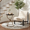Tempus Accent Table in Black & Brass