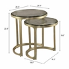 Tessa Nesting Tables - 2-Piece in Brass