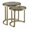 Tessa Nesting Tables - 2-Piece in Brass