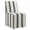 Tessera Striped Slipcovered Dining Side Chair