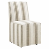 Tessera Striped Slipcovered Dining Side Chair