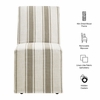 Tessera Striped Slipcovered Dining Side Chair