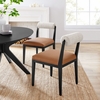 Tessera Upholstered Linen-Blend Slipcovered Dining Chair
