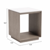 Tidecrest Side Table in White