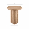Tori 20 Inch Round Indoor and Outdoor Patio Side Table