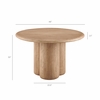 Tori 48 Inch Round Indoor and Outdoor Patio Dining Table