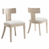 Torian Boucle Fabric Dining Chair Set of 2