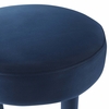 Toulouse Performance Velvet Bar Stool in Midnight Blue Gold