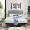 Tracy 3 Piece Queen Bedroom Set in Cappuccino Gray