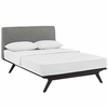 Tracy Queen Bed in Cappuccino Gray
