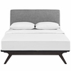 Tracy Queen Bed in Cappuccino Gray