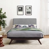 Tracy Queen Bed in Cappuccino Gray
