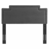Transfix Performance Velvet Full/Queen Headboard in Charcoal