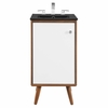 Transmit 18" Bathroom Vanity in Walnut Black