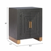 Trazo Side Table in Black