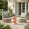 Tressa Side Table in Terracotta