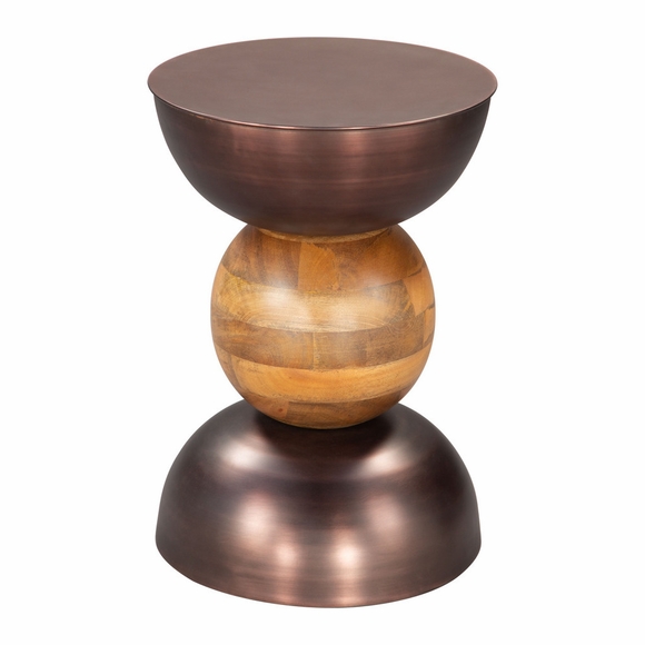 Tripoli Side Table in Bronze