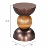 Tripoli Side Table in Bronze