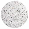 Tupelo 47" Round Terrazzo Dining Table in Gold White