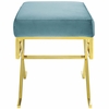 Twist Velvet Bench