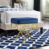 Twist Velvet Bench