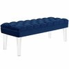Valet Velvet Bench in Navy