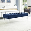 Valet Velvet Bench in Navy
