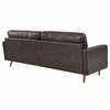 Valour 88" Leather Sofa in Brown