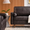 Valour 88" Leather Sofa in Brown