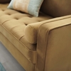 Valour Performance Velvet Loveseat in Cognac