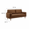 Valour Tufted Vegan Leather Sofa