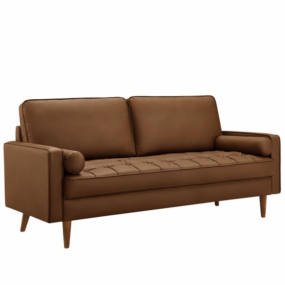 Valour Tufted Vegan Leather Sofa