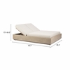 Varadero Beach Double Chaise in Gray