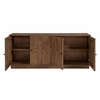Veda 72" Mango Wood Sideboard Cabinet in Walnut