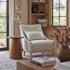 Velun Accent Chair in Ivory