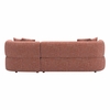 Venezia Chaise Sectional in Brown