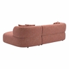 Venezia Chaise Sectional in Brown