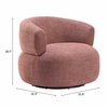 Venezia Swivel Chair in Brown