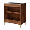 Vernon 30" Fluted Wood Vanity Cabinet With Sink