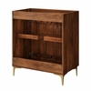 Vernon 30" Fluted Wood Vanity Cabinet Without Sink in Walnut