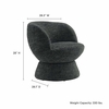 Vesta Chenille Fabric Upholstered Swivel Chair