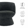 Vesta Chenille Fabric Upholstered Swivel Chair