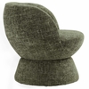 Vesta Chenille Fabric Upholstered Swivel Chair in Basil