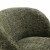 Vesta Chenille Fabric Upholstered Swivel Chair in Basil