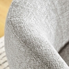Vesta Chenille Fabric Upholstered Swivel Chair in Dove Gray
