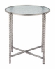 Vetro Side Table in Silver