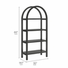 Vexley 60 Inch Arched Bookshelf